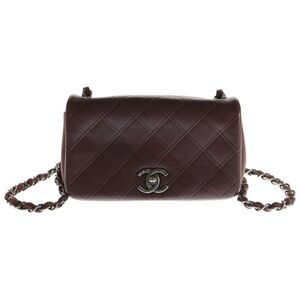 CHANEL Matelasse 22 Coco Mark Turnlock Leather S Flap Single Chain Shoulder Bag